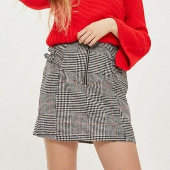 Topshop Houndstooth Skirt - Picture 6 of 7